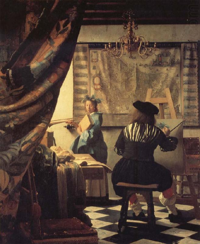 Jan Vermeer Die Malkunst china oil painting image